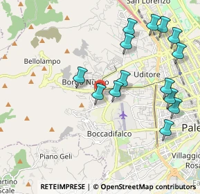 Mappa Via Pietro Platania, 90129 Palermo PA, Italia (2.45429)