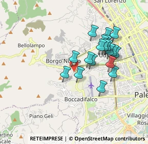 Mappa Via Pietro Platania, 90129 Palermo PA, Italia (1.77579)