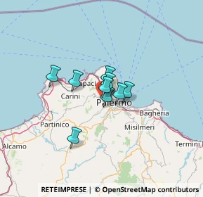 Mappa Via Pietro Platania, 90129 Palermo PA, Italia (22.57077)