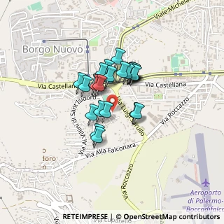 Mappa Via Pietro Platania, 90129 Palermo PA, Italia (0.308)
