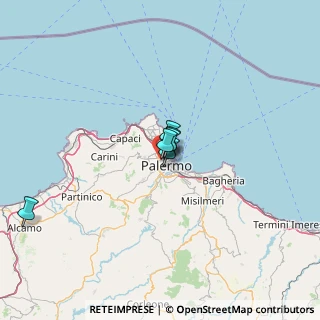 Mappa Via Crociferi, 90145 Palermo PA, Italia (36.788)