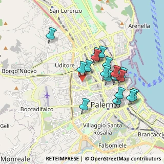Mappa Via Crociferi, 90145 Palermo PA, Italia (1.82167)