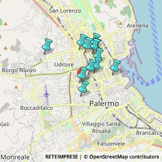 Mappa Via Crociferi, 90145 Palermo PA, Italia (1.4525)
