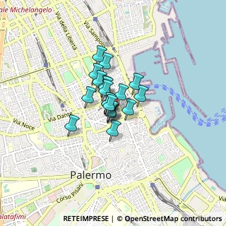 Mappa Via Stabile Mariano, 90139 Palermo PA, Italia (0.468)