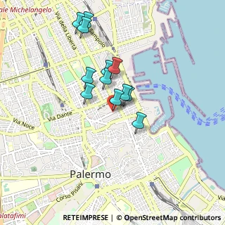Mappa Via Stabile Mariano, 90139 Palermo PA, Italia (0.81833)