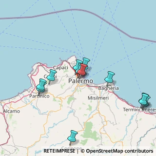 Mappa Via Antonio Lavaggi, 90145 Palermo PA, Italia (18.10417)