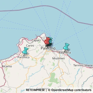 Mappa Via Antonio Lavaggi, 90145 Palermo PA, Italia (53.134)