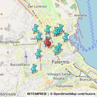 Mappa Via Antonio Lavaggi, 90145 Palermo PA, Italia (1.38538)