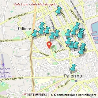 Mappa Via Antonio Lavaggi, 90145 Palermo PA, Italia (1.19)