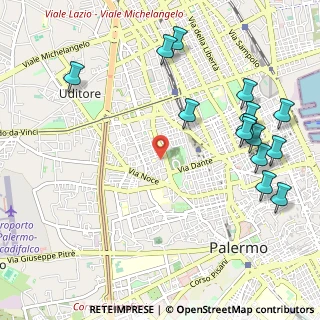 Mappa Via Antonio Lavaggi, 90145 Palermo PA, Italia (1.44929)