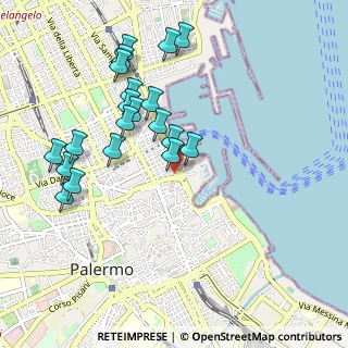 Mappa Piazza delle XIII Vittime, 90133 Palermo PA, Italia (1.114)