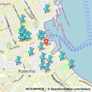 Mappa Piazza delle XIII Vittime, 90133 Palermo PA, Italia (1.205)