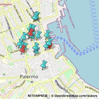 Mappa Piazza delle XIII Vittime, 90133 Palermo PA, Italia (1.049)