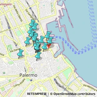 Mappa Piazza delle XIII Vittime, 90133 Palermo PA, Italia (0.792)