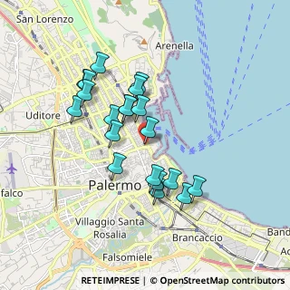 Mappa Piazza delle XIII Vittime, 90133 Palermo PA, Italia (1.757)