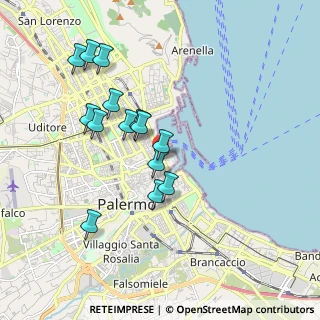 Mappa Piazza delle XIII Vittime, 90133 Palermo PA, Italia (1.915)