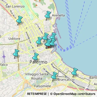 Mappa Piazza delle XIII Vittime, 90133 Palermo PA, Italia (1.86583)