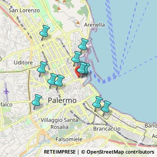 Mappa Piazza delle XIII Vittime, 90133 Palermo PA, Italia (1.80909)