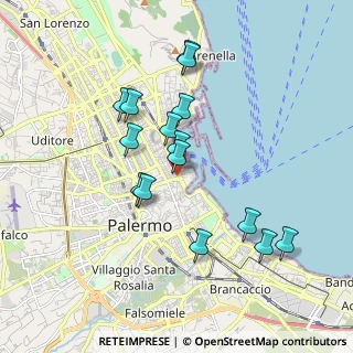 Mappa Piazza delle XIII Vittime, 90133 Palermo PA, Italia (1.89467)