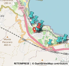 Mappa Via Giuseppe Garibaldi, 98060 Oliveri ME, Italia (0.7935)