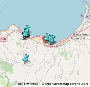 Mappa Via Giuseppe Garibaldi, 98060 Oliveri ME, Italia (6.72091)