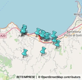 Mappa Via Giuseppe Garibaldi, 98060 Oliveri ME, Italia (5.37786)