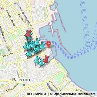 Mappa Molo Sammuzzo, 90139 Palermo PA, Italia (0.9435)
