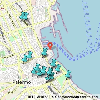 Mappa Molo Sammuzzo, 90139 Palermo PA, Italia (1.327)