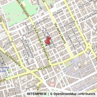 Mappa Via Messina,  15, 90141 Palermo, Palermo (Sicilia)