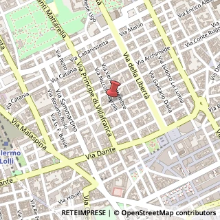 Mappa Via garzilli nicolo' 28, 90141 Palermo, Palermo (Sicilia)