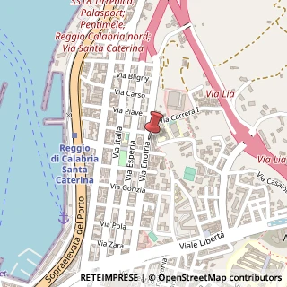 Mappa Via Enotria, 21, 89122 Reggio di Calabria, Reggio di Calabria (Calabria)