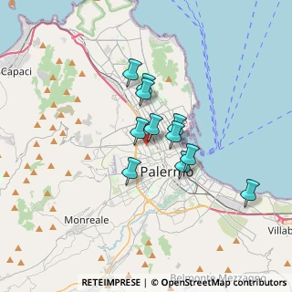 Mappa Via Ugo Falcando, 90145 Palermo PA, Italia (2.79182)