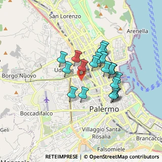 Mappa Via Ugo Falcando, 90145 Palermo PA, Italia (1.52211)