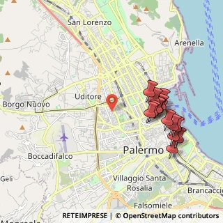 Mappa Via Ugo Falcando, 90145 Palermo PA, Italia (2.28429)