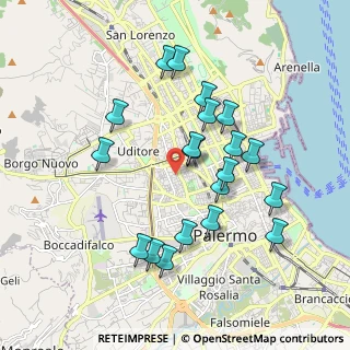 Mappa Via Ugo Falcando, 90145 Palermo PA, Italia (2.0095)