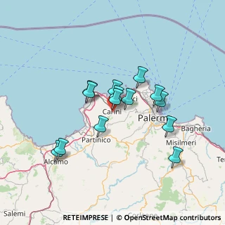 Mappa Via Monte Cuccio, 90044 Carini PA, Italia (12.83071)
