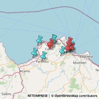 Mappa Via Monte Cuccio, 90044 Carini PA, Italia (10.96692)