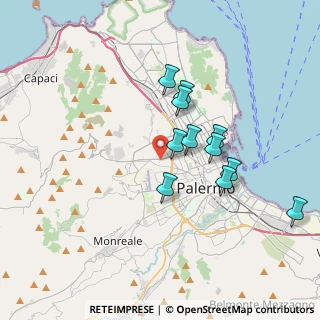 Mappa Via Ignazio Silvestri, 90135 Palermo PA, Italia (3.46455)