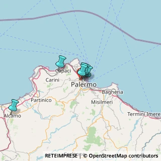 Mappa Via Valerio Rosso, 90145 Palermo PA, Italia (55.00643)