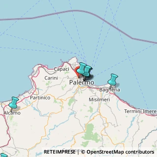 Mappa Via Valerio Rosso, 90145 Palermo PA, Italia (34.61077)