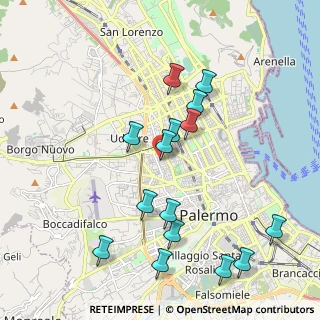 Mappa Via Valerio Rosso, 90145 Palermo PA, Italia (2.324)