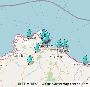 Mappa Via Guglielmo Marconi, 90144 Palermo PA, Italia (10.39)