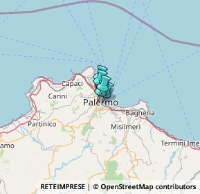 Mappa Via Guglielmo Marconi, 90144 Palermo PA, Italia (36.31727)