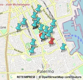 Mappa Via Guglielmo Marconi, 90144 Palermo PA, Italia (0.7295)