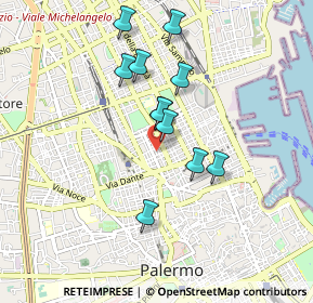 Mappa 90141 Palermo PA, Italia (0.84909)