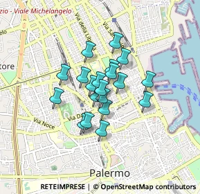 Mappa Via Guglielmo Marconi, 90144 Palermo PA, Italia (0.6125)