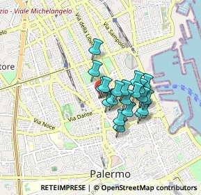 Mappa Via Guglielmo Marconi, 90144 Palermo PA, Italia (0.637)
