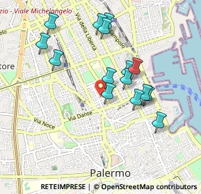 Mappa 90141 Palermo PA, Italia (0.98533)