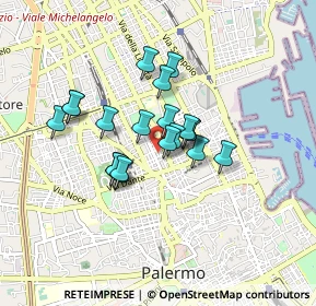 Mappa Via Guglielmo Marconi, 90144 Palermo PA, Italia (0.697)