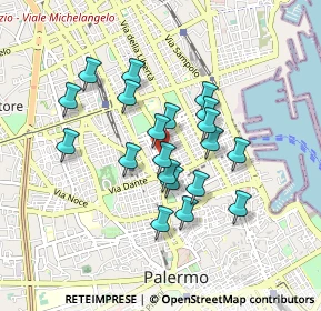 Mappa Via Guglielmo Marconi, 90144 Palermo PA, Italia (0.808)